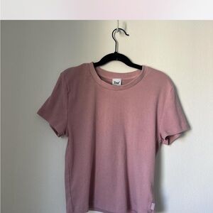 TNA Ribbed Pink Crop Top